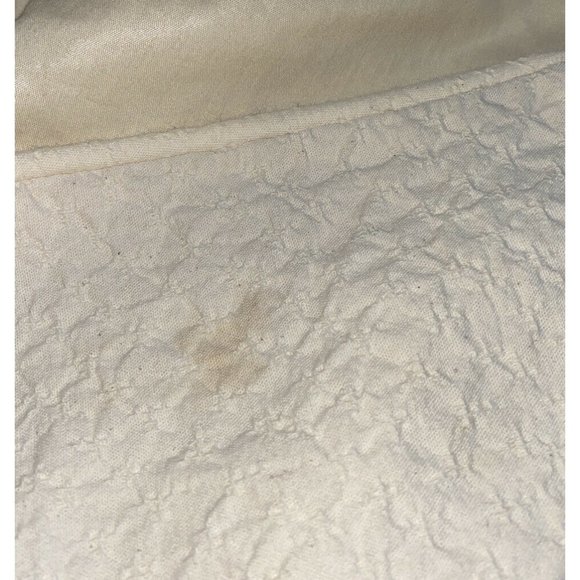 Ethan Allen Custom Made Cream Duvet Cover Full Queen Cotton Lace Bedding Vintage - Picture 10 of 12